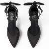 imageTrary Heels for Women Closed Pointed Toe Heels Womens Pumps Stiletto High Heels with Bow Knot Comfortable Ankle Strap Office Party Wedding Dress Shoes 374quot HeelsBlack