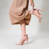 imageTrary Heels for Women Closed Pointed Toe Heels Womens Pumps Stiletto High Heels with Bow Knot Comfortable Ankle Strap Office Party Wedding Dress Shoes 374quot HeelsNude
