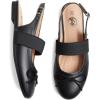 imageTrary Mary Jane Shoes Women Ballet Flats Bow Flats Shoes Slingback DressyPu Black