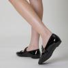 imageTrary Womens Ballet FlatsSquare Toe Velvet Mary Jane Shoes WomenComfortable Dress Shoes for Women DressyBlack