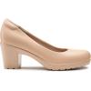 imageTrary Womens Chunky Low Block Heels Slip on PumpsComfortable Classic Closed Round Toe Work Dress Wedding Office Lady Pumps ShoesApricot