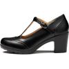 imageTrary Womens Pumps Classic TStrap Round Toe Mary Jane Shoes for Women Comfortable Low Chunky Block Heels Oxfords Dress Work Pumps Shoes for WomenBlackpu