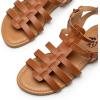 imageTrary Womens Sandals Gladiator Sandals for Women Wide Width Sandals for Women Strappy Sandals Flat Sandals for Women Trendy Sandals Women Dressy Summer Flat Comfortable Sandals WomenBrown