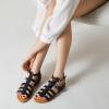 imageTrary Womens Sandals Gladiator Sandals for Women Wide Width Sandals for Women Strappy Sandals Flat Sandals for Women Trendy Sandals Women Dressy Summer Flat Comfortable Sandals WomenBlack