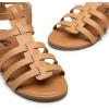 imageTrary Womens Sandals Gladiator Sandals for Women Wide Width Sandals for Women Strappy Sandals Flat Sandals for Women Trendy Sandals Women Dressy Summer Flat Comfortable Sandals WomenTan