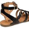 imageTrary Womens Sandals Gladiator Sandals for Women Wide Width Sandals for Women Strappy Sandals Flat Sandals for Women Trendy Sandals Women Dressy Summer Flat Comfortable Sandals WomenBlack