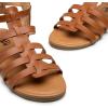 imageTrary Womens Sandals Gladiator Sandals for Women Wide Width Sandals for Women Strappy Sandals Flat Sandals for Women Trendy Sandals Women Dressy Summer Flat Comfortable Sandals WomenBrown