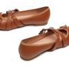 imageTrary Womens Mary Jane Shoes Memory Foam Ballet Flats BlackBrown