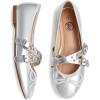 imageTrary Womens Mary Jane Shoes Memory Foam Ballet Flats BlackSilver