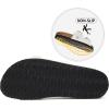 imageTrary Womens Sandals Cork Footbed Slide Sandals Comfortable Slip On Slides Summer Beach Flip Flops with Adjustable Buckle Casual Flat SandalsWhite
