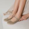 imageTrary Mary Jane Shoes Women Ballet Flats Shoes for Women Round Toe Black Flats for Women Womens Flats Mary Jane Flats Ankle Strap Flats Shoes Women Dressy Comfortable Women Flats Dress ShoesNudeVelvet