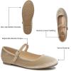 imageTrary Mary Jane Shoes Women Ballet Flats Shoes for Women Round Toe Black Flats for Women Womens Flats Mary Jane Flats Ankle Strap Flats Shoes Women Dressy Comfortable Women Flats Dress ShoesNudeVelvet