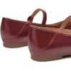 imageTrary Mary Jane Shoes Women Ballet Flats Shoes for Women Round Toe Black Flats for Women Womens Flats Mary Jane Flats Ankle Strap Flats Shoes Women Dressy Comfortable Women Flats Dress ShoesBurgundy