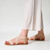 imageTrary Sandals Women White Sandals Women Flat Sandals for Women Sandals for Women Dressy Summer White Dress Sanldas Cute Open Toe Elastic Sandals for Women Summer Sandals for Women