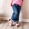 imageTrary Girls Sandals Open Toe Casual Summer Shoes with Cork Footbed Comfortable Flat Sandals for Little KidsNavy Blue