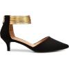 imageTrary Kitten Heels for Women Closed Pointed Toe Low Stiletto Heels Pumps Shoes Women Comfortable Ankle Strap Pumps 2quot Heel Party Dressy ShoesBlack