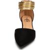 imageTrary Kitten Heels for Women Closed Pointed Toe Low Stiletto Heels Pumps Shoes Women Comfortable Ankle Strap Pumps 2quot Heel Party Dressy ShoesBlack