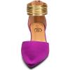 imageTrary Kitten Heels for Women Closed Pointed Toe Low Stiletto Heels Pumps Shoes Women Comfortable Ankle Strap Pumps 2quot Heel Party Dressy ShoesPurple Satin