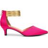imageTrary Kitten Heels for Women Closed Pointed Toe Low Stiletto Heels Pumps Shoes Women Comfortable Ankle Strap Pumps 2quot Heel Party Dressy ShoesRose Satin