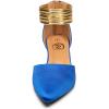 imageTrary Kitten Heels for Women Closed Pointed Toe Low Stiletto Heels Pumps Shoes Women Comfortable Ankle Strap Pumps 2quot Heel Party Dressy ShoesRoyal Blue Silky