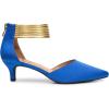 imageTrary Kitten Heels for Women Closed Pointed Toe Low Stiletto Heels Pumps Shoes Women Comfortable Ankle Strap Pumps 2quot Heel Party Dressy ShoesRoyal Blue Silky