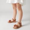 imageTrary Toddler Sandals for Baby Girls Boys Summer Sandals Cute Kids Shoes Lightweight Open Toe Sandals Beach Holiday Unisex Child SandalsBrown Bow