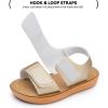 imageTrary Toddler Sandals for Baby Girls Boys Summer Sandals Cute Kids Shoes Lightweight Open Toe Sandals Beach Holiday Unisex Child SandalsShiny Gold