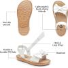 imageTrary Toddler Sandals for Baby Girls Boys Summer Sandals Cute Kids Shoes Lightweight Open Toe Sandals Beach Holiday Unisex Child SandalsWhite Bow