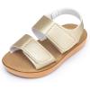 imageTrary Toddler Sandals for Baby Girls Boys Summer Sandals Cute Kids Shoes Lightweight Open Toe Sandals Beach Holiday Unisex Child SandalsShiny Gold