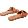 imageTrary Sandals WomenLeather Slides Women Comfortable Memory Foam Sandals for Women FootwearFashion Flat Summer Sandals for Women 2025Brown