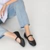 imageTrary Mary Jane Shoes Women Woven Flats for Women Dressy Ballet Flats Squared Toe Mesh Mary Jane Flats ShoesBlack Woven