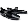 imageTrary Womens Ballet FlatsMary Jane Shoes for WomenSquare Toe Dressy Comfortable ShoesBlack