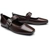 imageTrary Womens Ballet FlatsMary Jane Shoes for WomenSquare Toe Dressy Comfortable ShoesCoffee