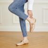 imageTrary Womens Ballet FlatsMary Jane Shoes for WomenSquare Toe Dressy Comfortable ShoesNude