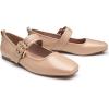 imageTrary Womens Ballet FlatsMary Jane Shoes for WomenSquare Toe Dressy Comfortable ShoesNude