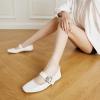 imageTrary Womens Ballet FlatsMary Jane Shoes for WomenSquare Toe Dressy Comfortable ShoesWhite