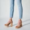 imageTrary Gold ampamp White Heels  Square Toe 3 inch Platform Strappy ampamp Block Heels for Wide Feet Ankle Strap Y2k Shoes for PromNude Pu