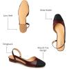 imageTrary Flats for WomenBlack Shoes Women Womens Flats Comfortable Dressy Slingback Flats for Women Ankle Strap Flat Dress Shoes for Women Womens Flats Round Toe Black Flats for Women DressyWine Red