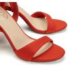 imageTrary Pink Purple Nude Red Black Heels for Women Lace Up Chunky Heels for Women Strappy Heels for Women Sandals High Platform Stripper Heels Comfortable Wide Width Tie Up Heels 3 Inch Open ToeStiletto Red