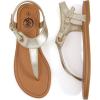 imageTrary Sandals Womens Thong Sandals for Women with TStrap Adjustable Ankle Buckle for Women Sandals Flat Sandals for Women Dressy Cute Sandals for Women Summer Sandals for Women 2023Gold Pu