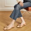 imageTrary Womens Black Bow Pointed Toe Mules Modern Mule Size 5Puapricot