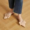 imageTrary Womens Black Bow Pointed Toe Mules Modern Mule Size 5Puapricot