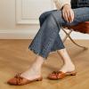 imageTrary Womens Black Bow Pointed Toe Mules Modern Mule Size 5Pubrown