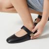 imageTrary Flats for Women Mary Jane Shoes Dress Shoes for Women Comfortable Business Office Casual with VelcroBlack