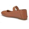 imageTrary Flats for Women Mary Jane Shoes Dress Shoes for Women Comfortable Business Office Casual with VelcroBrown