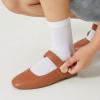imageTrary Flats for Women Mary Jane Shoes Dress Shoes for Women Comfortable Business Office Casual with VelcroBrown