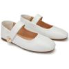 imageTrary Flats for Women Mary Jane Shoes Dress Shoes for Women Comfortable Business Office Casual with VelcroWhite