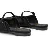 imageTrary Mules for Woman Mary Jane Flat Shoes Slip on Comfortable Backless Loafers Flats Square Toe Office Casual VintageBlack