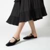 imageTrary Mules for Woman Mary Jane Flat Shoes Slip on Comfortable Backless Loafers Flats Square Toe Office Casual VintageBlack