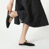 imageTrary Mules for Woman Mary Jane Flat Shoes Slip on Comfortable Backless Loafers Flats Square Toe Office Casual VintageDeep Forest Green